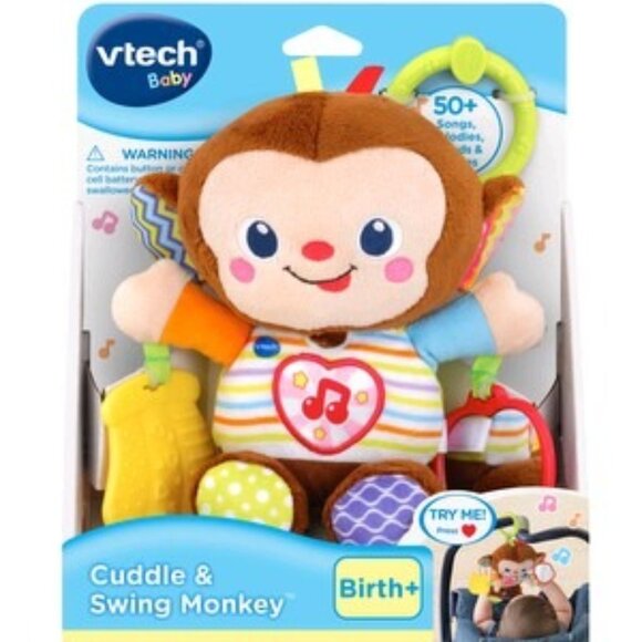 Brand New🐒 VTech Cuddle & Swing Monkey™ (English Version) 🎶👶 - Picture 1 of 9